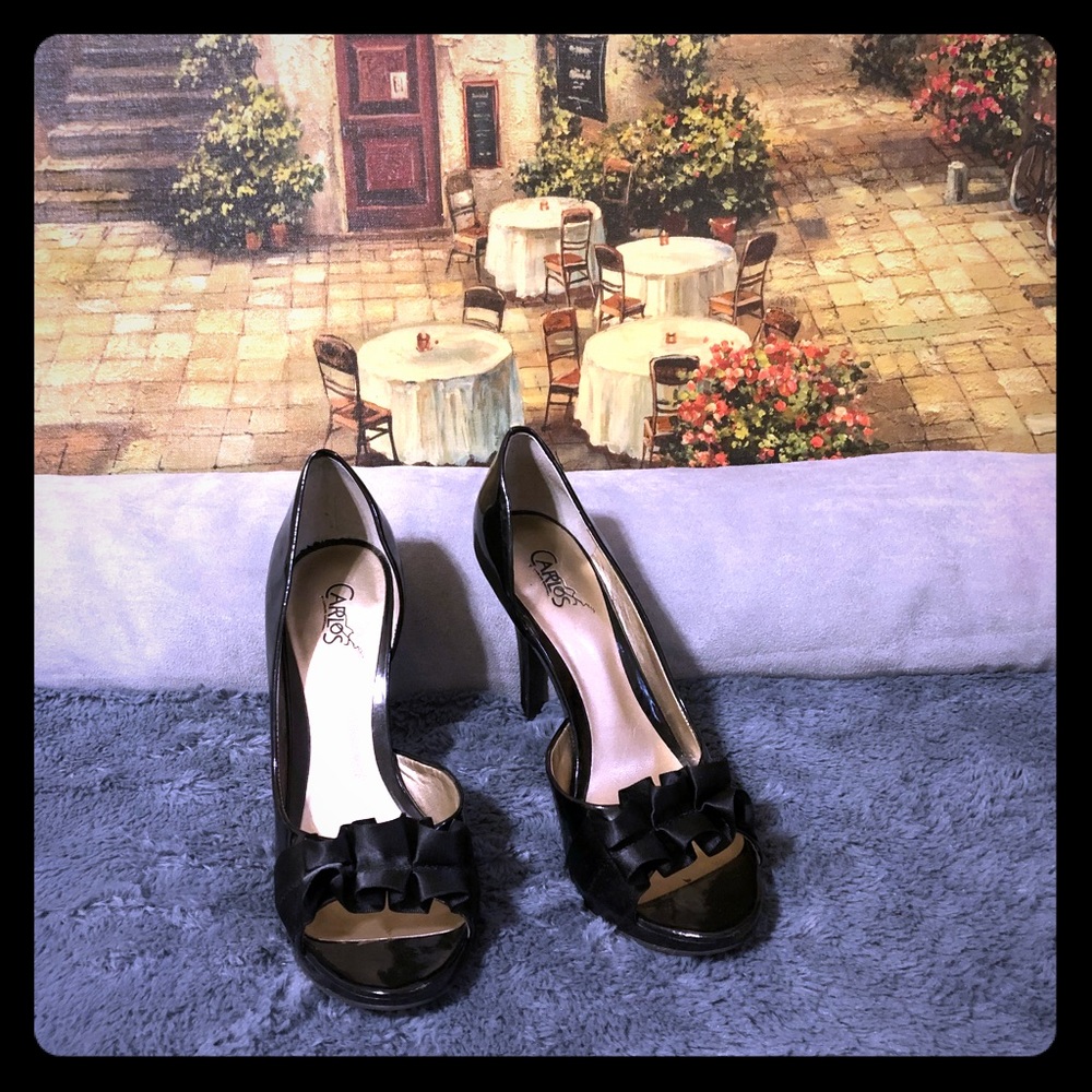 Carlos Santana peep toe